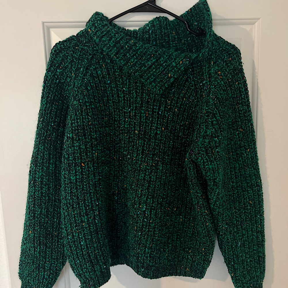 Vintage Gap cowl-neck chunky knit sweater | Small | 100% Wool